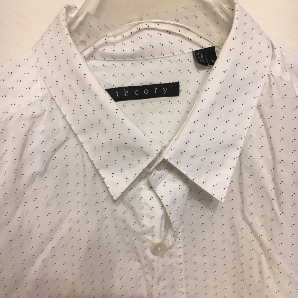 Theory super light cotton button down